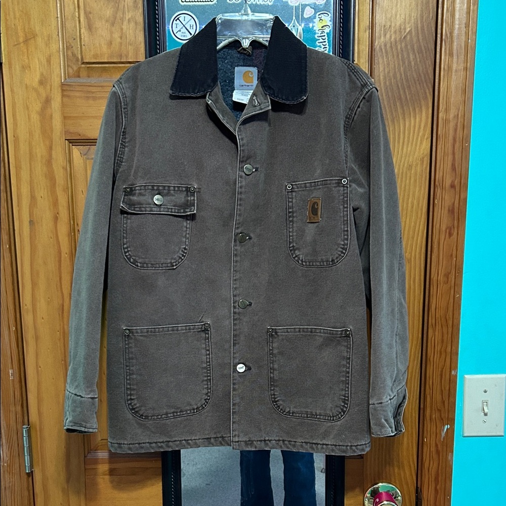 Carhartt C02 CHT Blanket-Lined Sandstone Duck Chore Coat